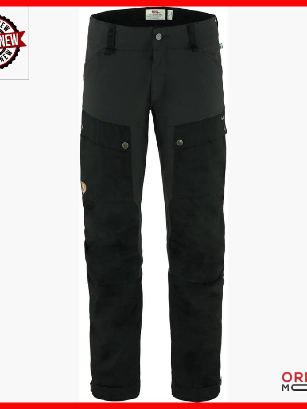Men's Trekking Trousers - Durable Water Resistant Vented Stretch Hiking Pants
